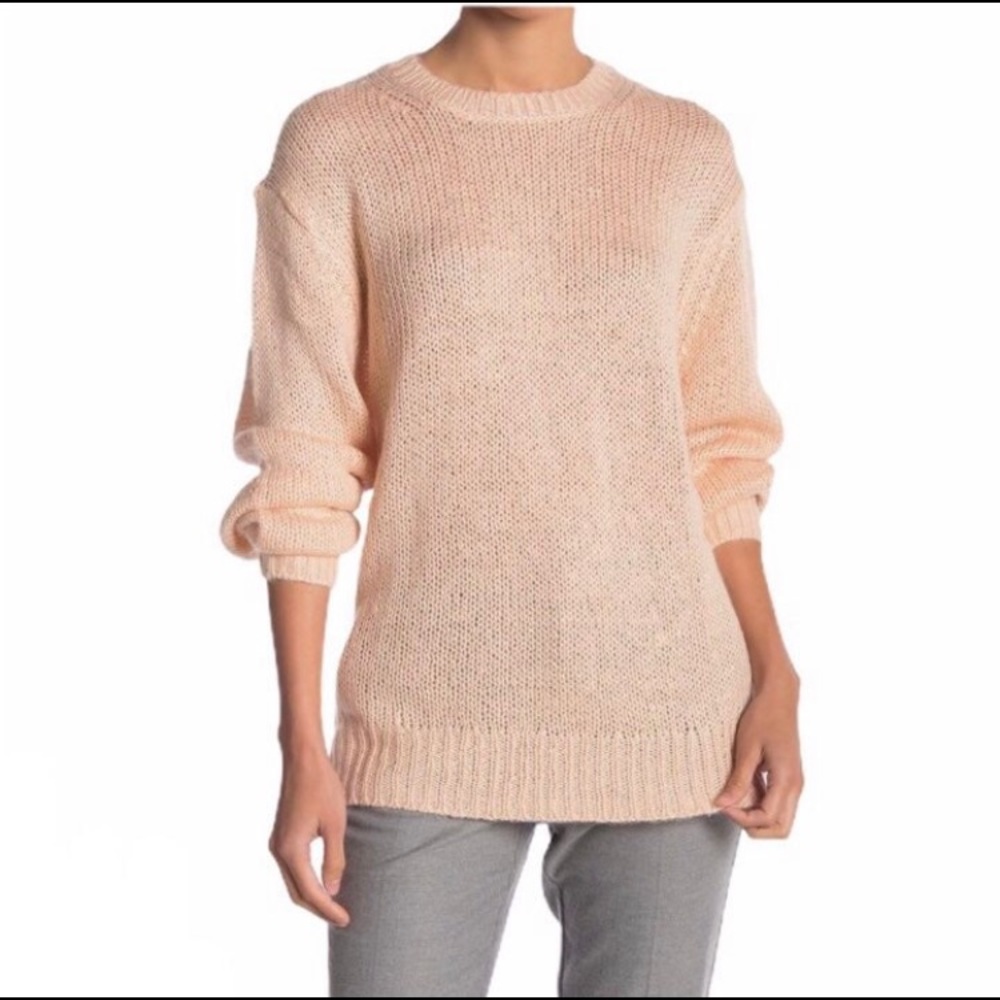 NWT Free Press Knit Blush Pink Sweater
